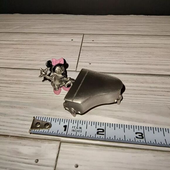 Hudson Fine Pewter Disney Minnie Mouse Playing Piano Figurine #5474 Made In USA - Picture 11 of 12